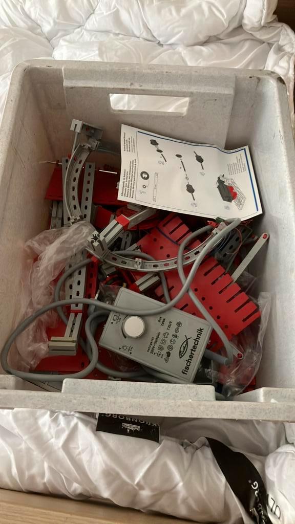 Fischertechniek diverse met nieuwe motor en transformator, Antiek en Kunst, Antiek | Speelgoed, Ophalen