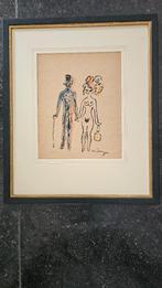 2 Werken van Kees van Dongen  Aquarel, Antiek en Kunst, Ophalen