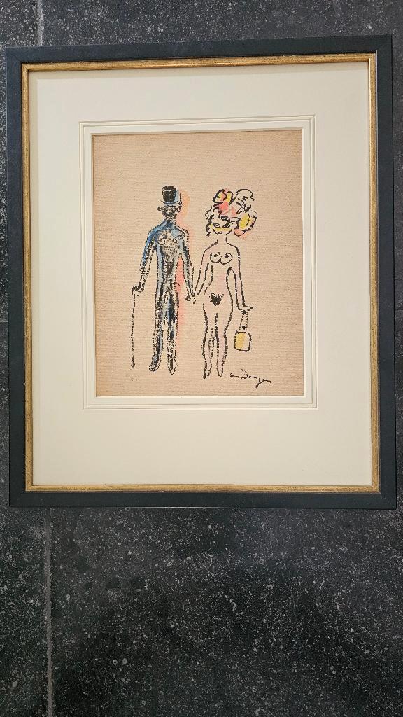 2 Werken van Kees van Dongen  Aquarel, Antiek en Kunst, Kunst | Schilderijen | Klassiek, Ophalen