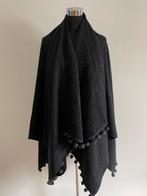 Jas41 - Zwarte warme winter cape 1 maat heerlijk groot (1), Kleding | Dames, Ophalen of Verzenden, Zo goed als nieuw, Zwart