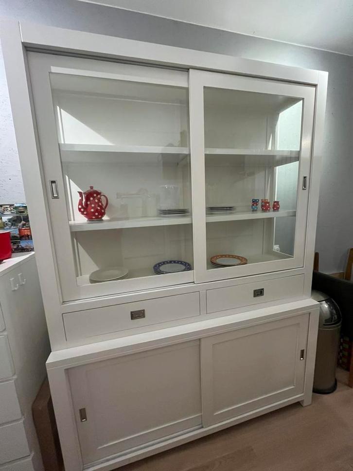 Buffetkast wit in goede staat, Huis en Inrichting, Kasten | Buffetkasten, Gebruikt, 200 cm of meer, 150 tot 200 cm, 25 tot 50 cm