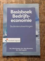 Basishandboek Bedrijfseconomie Studentenuitwerkingen 9e druk, Ophalen of Verzenden, Zo goed als nieuw, Overige niveaus, Bedrijfseconomie of M&O
