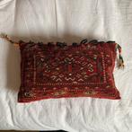 Perzisch vintage tapijt kussen rood roze, Huis en Inrichting, Woonaccessoires | Kussens, Verzenden, Rood