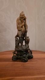 Antiek Chinees Speksteen Visserman Beeld, Verzenden