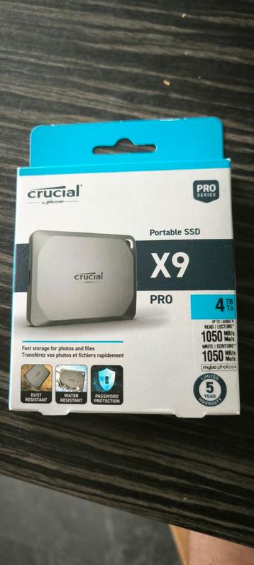 crucial x9 pro 4tb Portable ssd beschikbaar voor biedingen