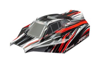 Body voor Jato 4X4 Brushless, rood (gespoten, decals beschikbaar voor biedingen