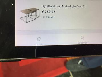 Salontafel/bijzettafels metaal beschikbaar voor biedingen