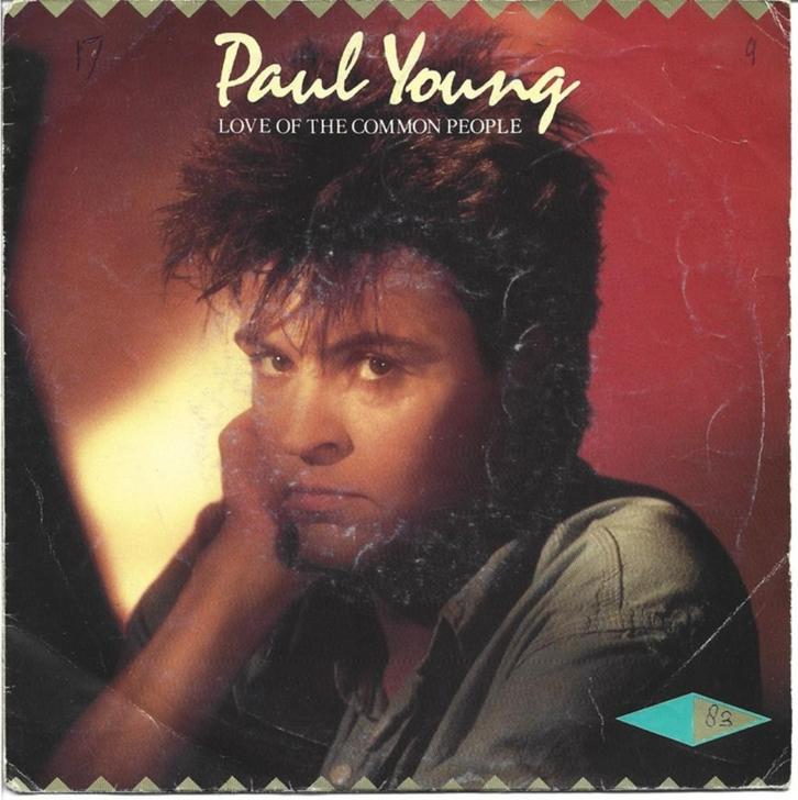 Paul Young - Love of the common people uit 1983, Cd's en Dvd's, Vinyl Singles, Gebruikt, Single, Pop, 7 inch, Ophalen of Verzenden
