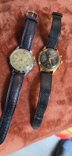 Chronograph horloges, Gebruikt, Zwart, Ophalen of Verzenden, Conditie
