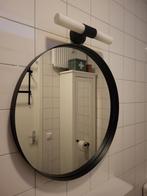 Ronde spiegel zwart, Rond, Ophalen of Verzenden, Zo goed als nieuw, Minder dan 100 cm