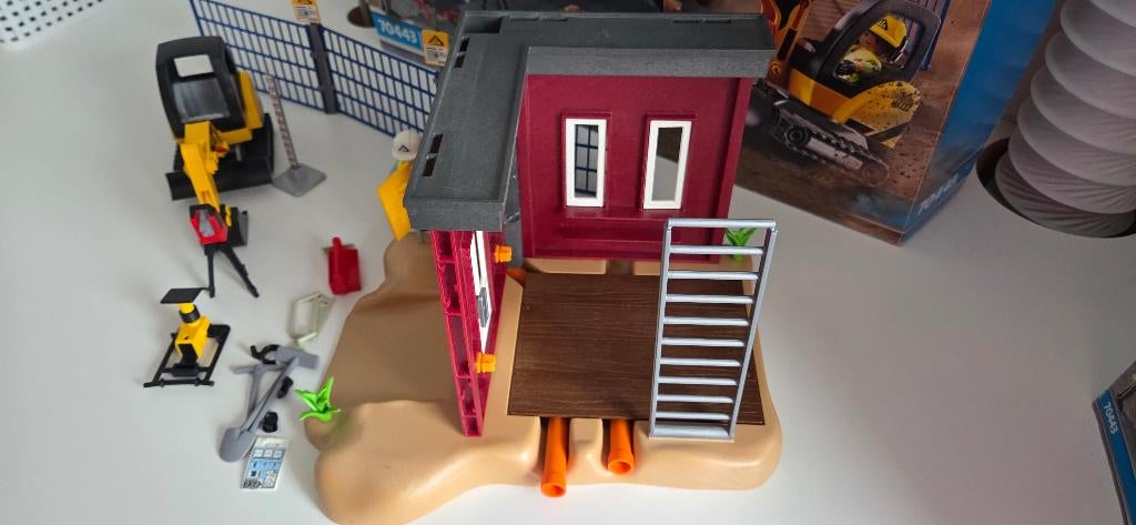 Playmobil 70443 Mini graafmachine met  bouwonderdeel, Kinderen en Baby's, Speelgoed | Playmobil, Ophalen, Zo goed als nieuw, Complete set