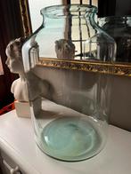 Grote glazen pot voor het maken van een binnnentuintje., Ophalen, Overige kleuren, 50 tot 75 cm, Glas