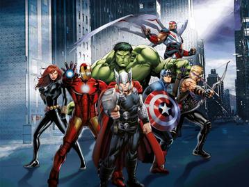 Avengers vlies behang City XL afm. 360x270cm *Muurdeco4kids beschikbaar voor biedingen