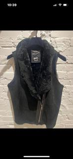 Denham Lederen Bodywarmer Maat S/M, Maat 38/40 (M), Denham, Verzenden, Zwart