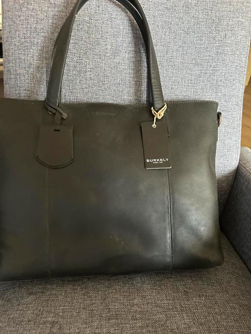Burkely schouder tas plus katoenrn shopper, Sieraden, Tassen en Uiterlijk, Tassen | Damestassen, Nieuw, Handtas, Zwart, Verzenden
