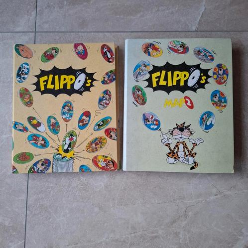 Twee flippo mappen 1 compleet, 1 voor 80% compleet, Verzamelen, Flippo's, Verzameling, Adventure, Cheetos 24 Game, Chester Cheetos