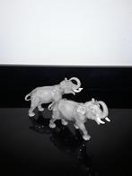 2 Bing&Grondahl porseleinen olifanten, Antiek en Kunst, Antiek | Porselein, Verzenden