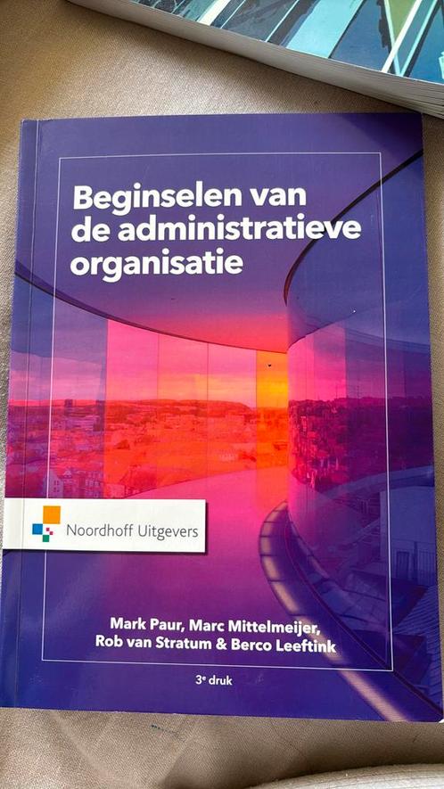 Mark Paur - Beginselen van de Administratieve organisatie, Boeken, Economie, Management en Marketing, Zo goed als nieuw, Management