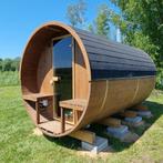 Hekla barrel buitensauna | 210 cm | 4 personen | AANBIEDING, Ophalen, Nieuw, Fins of Traditioneel, Complete sauna