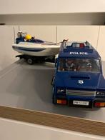 Playmobile met politieboot en oplegger compleet, Ophalen of Verzenden, Zo goed als nieuw, Complete set
