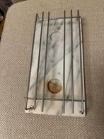 Marmeren warmhoudplaat met waxinelichtjes - 30x15,5 cm, Ophalen of Verzenden, Gebruikt