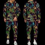 Heren barok joggingpak 13 zwart groen goud luxe trainingspak, Verzenden, Nieuw, Algemeen
