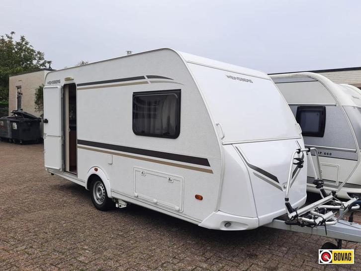 Weinsberg CaraOne 420 QD, Caravans en Kamperen, Caravans, tot en met 4, 750 - 1000 kg, Treinzit, Overige merken, Dwarsbed, Overige typen