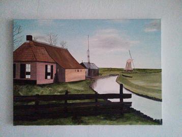 Olieverf schilderij 50 x 70  beschikbaar voor biedingen