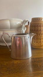 Oud Verzilverd Melkkannetje - Walker & Hall, Ophalen of Verzenden, Zilver