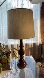 Vintage staande lamp met houten voet, Ophalen, Vintage, Zo goed als nieuw, 75 cm of meer