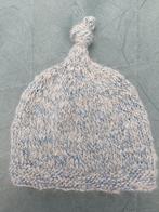 Alpacawol baby mutsje wit / blauw 40 cm 0 - 3 maanden, Maat 50, Jongetje of Meisje, ARTESANAL, Nieuw