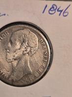 1 Gulden Willem II, 1846., Postzegels en Munten, Munten | Nederland, Ophalen of Verzenden, Koning Willem II, 1 gulden