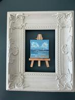 Zeilbootje ~ zee meeuw ~ kleintje kunst ~ atelier, Antiek en Kunst, Ophalen of Verzenden