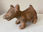 Vintage Mexicaanse Maya hond klei, volkskunstbeeldje,, Antiek en Kunst, Antiek | Keramiek en Aardewerk, Ophalen of Verzenden