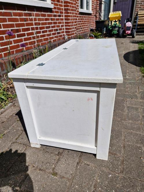 Grote witte opberg kist, Huis en Inrichting, Woonaccessoires | Kisten, Gebruikt, Minder dan 50 cm, Minder dan 50 cm, 100 tot 150 cm