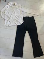 Pantalon en bloes zwart wit dames XS/S, Kleding | Dames, Wit, Ophalen of Verzenden, Zo goed als nieuw, Maat 34 (XS) of kleiner