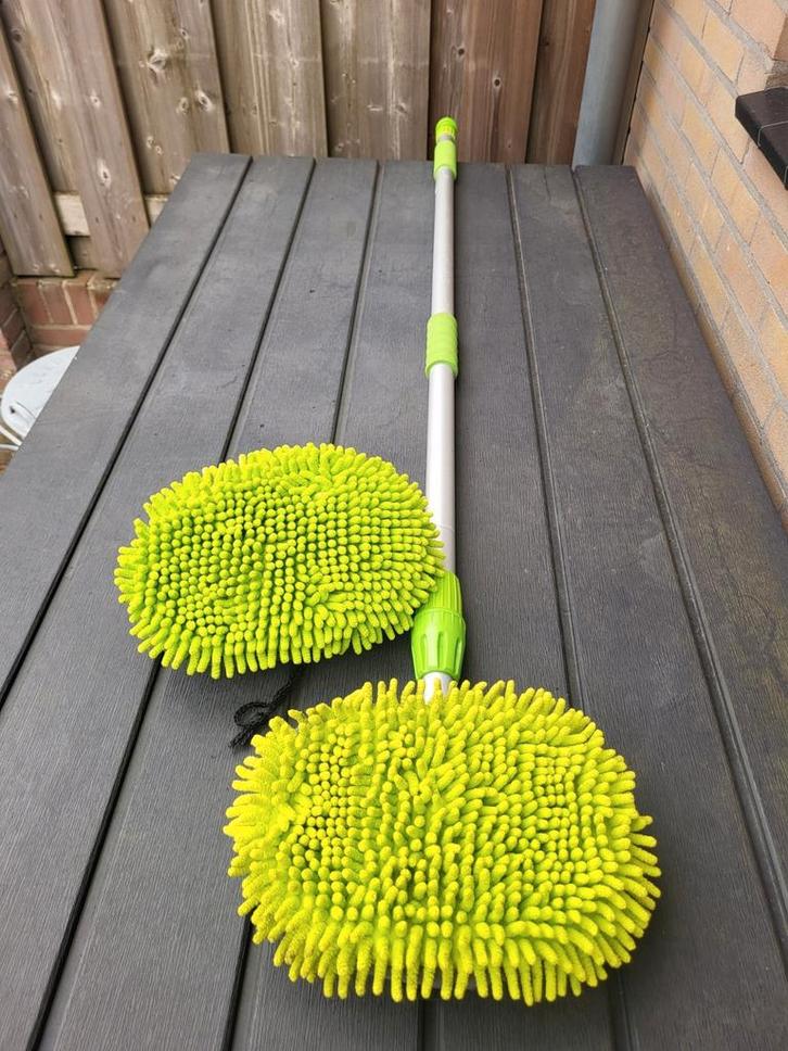 chenille wasborstel is een telescopische wasborstel izgst, Caravans en Kamperen, Camper-accessoires, Zo goed als nieuw, Ophalen