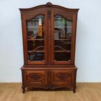 Vintage landelijke vitrinekast, buffetkast barkast 502, Valkenswaard, Gebruikt, Info@flashbackfurniture.nl, Flashback Furniture