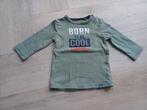 Groene baby longsleeve shirt met print Terstal - maat 68, Kinderen en Baby's, Gebruikt, Jongetje of Meisje, Terstal, Ophalen of Verzenden