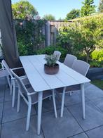Bellagio Tuinset 7-delig wit, Tuin en Terras, Tuinsets en Loungesets, Ophalen, Gebruikt, 6 zitplaatsen, Aluminium