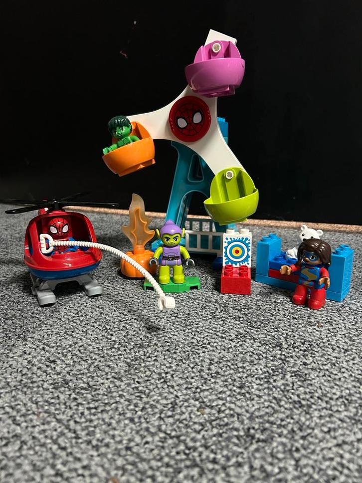 LEGO DUPLO Spider-Man: Kermisavontuur - 10963, Kinderen en Baby's, Speelgoed | Duplo en Lego, Gebruikt, Duplo, Complete set, Ophalen of Verzenden