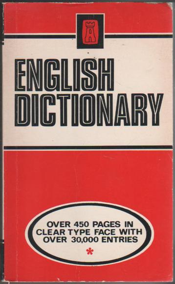 Woordenboek English Dictionary beschikbaar voor biedingen