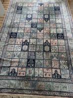 vintage wollen vloerkleed met zijde, Huis en Inrichting, Stoffering | Tapijten en Kleden, Ophalen, Heikant 21 Kaatsheuvel, Belle Vieille Brocante