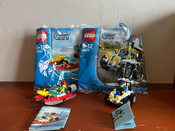 LEGO City Brandweer Speedboot en Politiequad - 2 sets