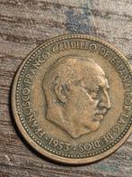 Spanje 2,50 Pesetas 1953 - Franco, Postzegels en Munten, Ophalen of Verzenden, Overige landen, Losse munt