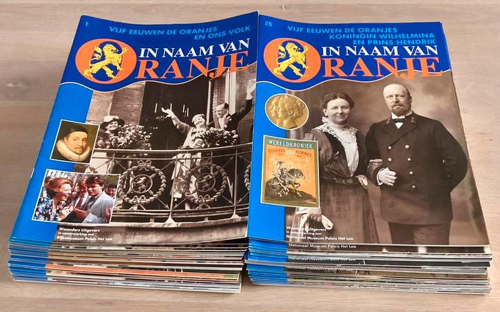 IN NAAM VAN ORANJE / vijf eeuwen geschiedenis in 52 delen, Verzamelen, Koninklijk Huis en Royalty, Nieuw, Tijdschrift of Boek