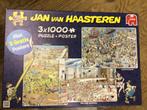Jan van Haasteren puzzel 3 x 1000 stuks, Ophalen of Verzenden, 500 t/m 1500 stukjes, Gebruikt, Legpuzzel