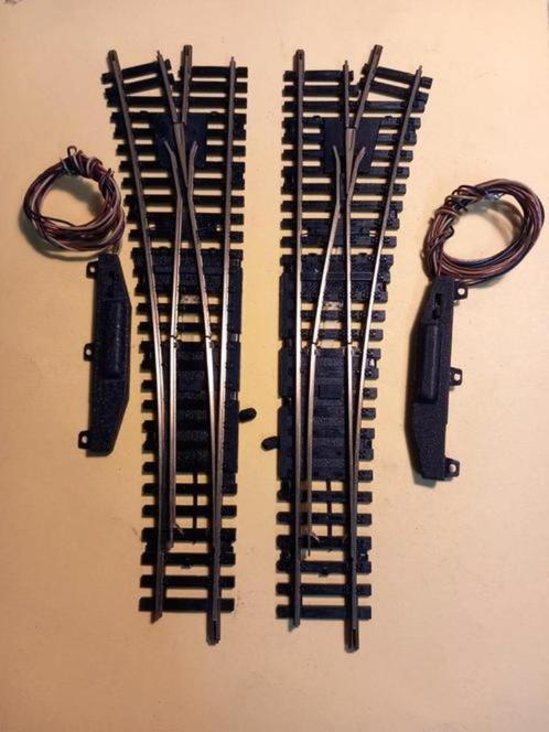 Fleischmann hoge snelheidswissels 6078 en 60799, Hobby en Vrije tijd, Modeltreinen | H0, Gebruikt, Rails, Gelijkstroom, Fleischmann