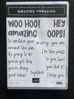 Stampin up - Amazing phrasing stempelset, Hobby en Vrije tijd, Stempelen, Ophalen of Verzenden, Nieuw, Clearstamp