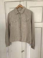 Jackpot linnen jasje, Kleding | Dames, Jasjes, Kostuums en Pakken, Maat 38/40 (M), Verzenden, Beige, Jackpot
